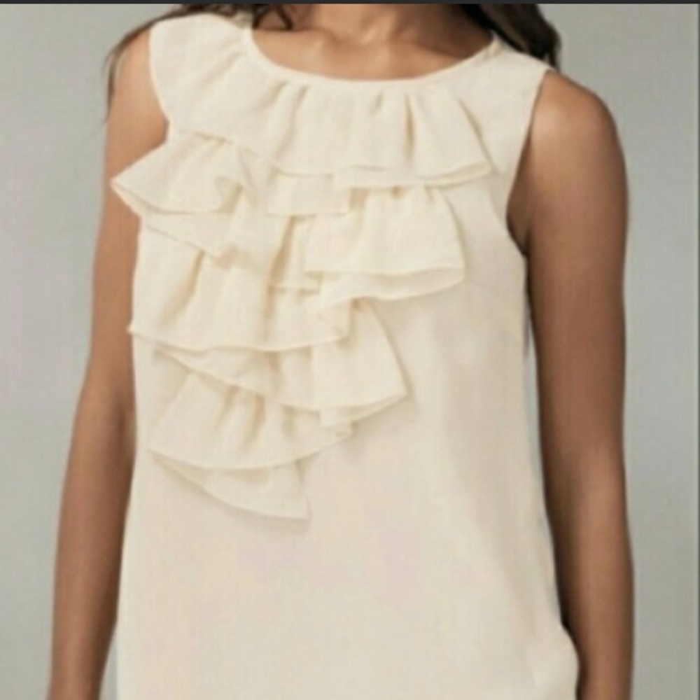 Cabi La Femme Cascading Ruffle Tank